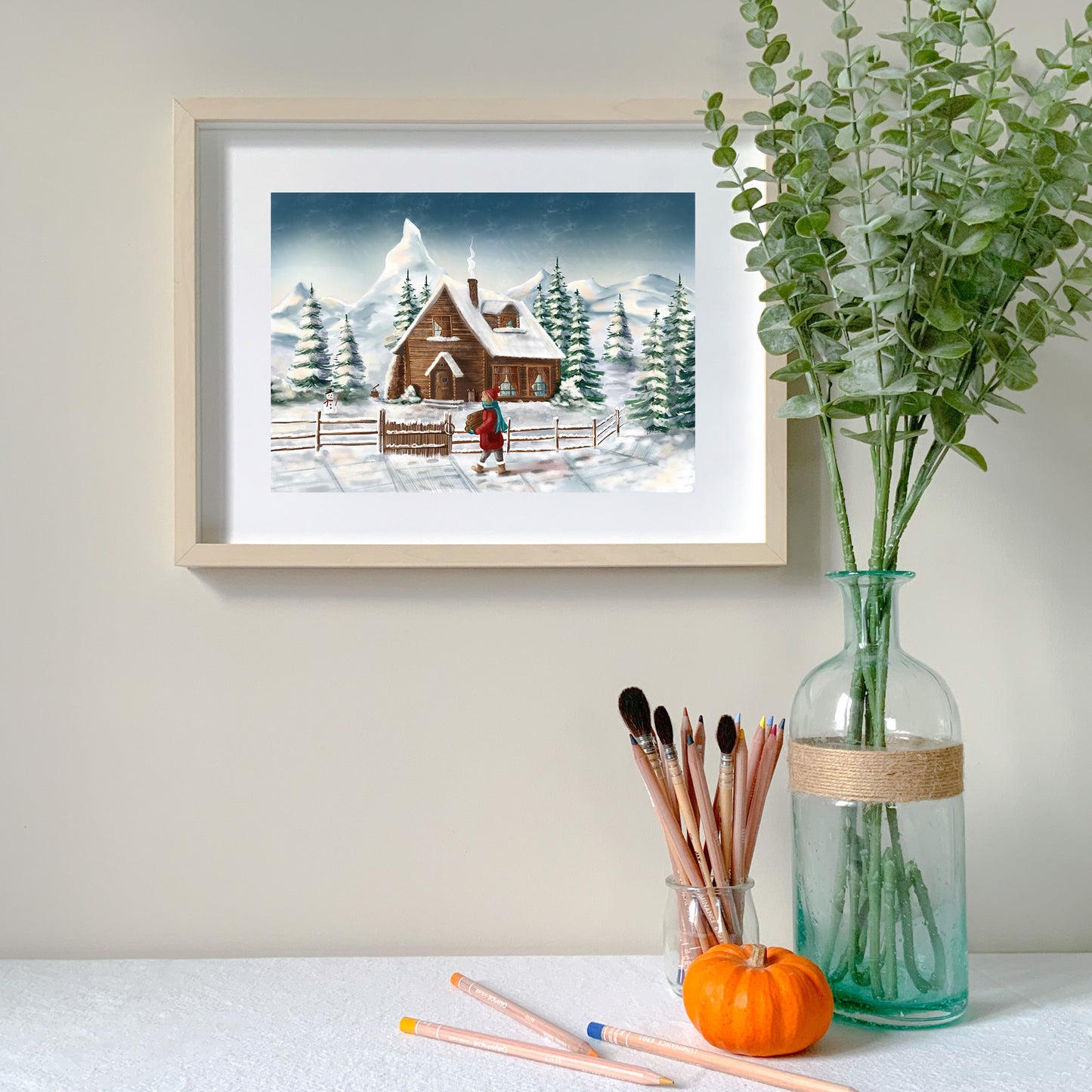 Affiche - Chalet d'hiver