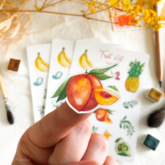 Planche de stickers - Fruits d'été